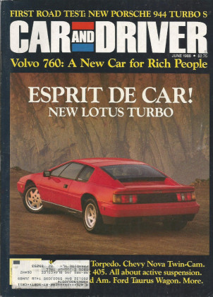 CAR & DRIVER 1988 JUNE - ESPRIT, 944, MAZDA 626 TURBOS*
